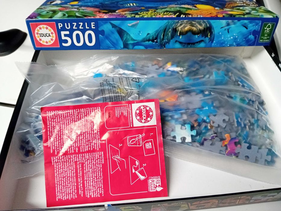 Puzzle Educa 500 peças: Fundo do Mar