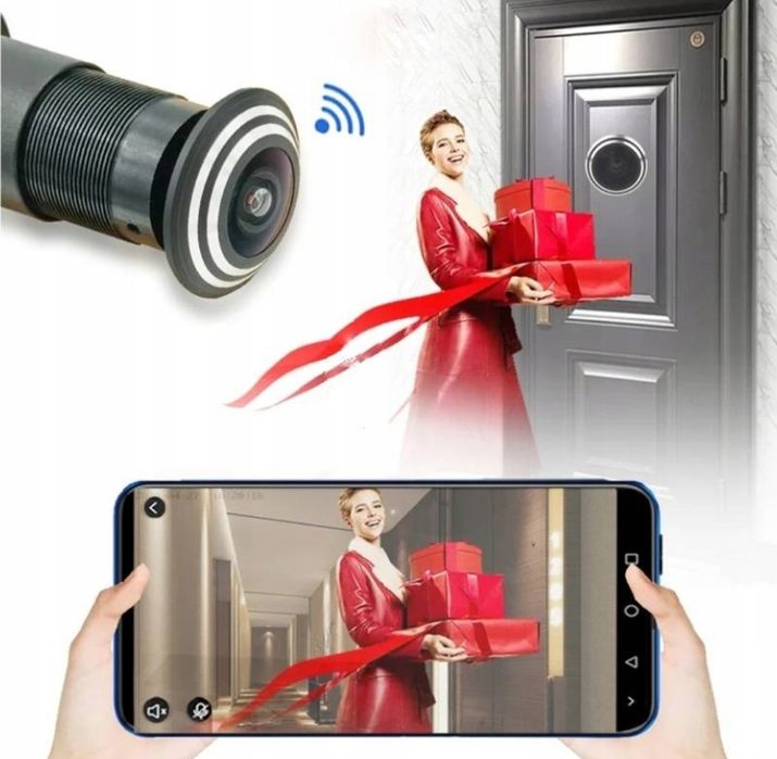 Elektroniczny wizjer do drzwi kamera judasz 1080P HD WIFI