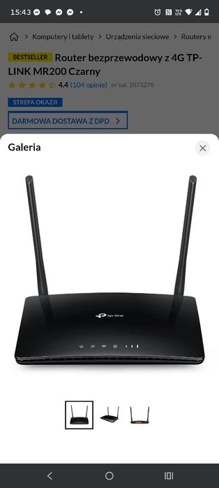 Ruter tplink na kartę