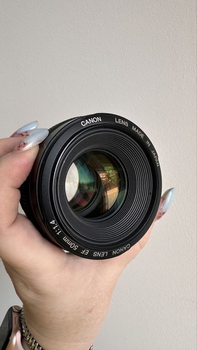Обʼєктив Canon 50 mm 1.4 USM | комплект | ідеал | виробник Японія