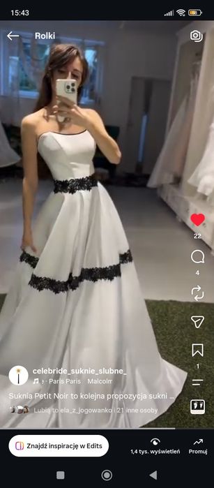 Suknia ślubna okazjonalna outlet rozmiar m l
