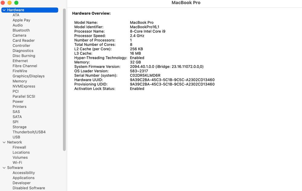 ТОП Macbook Pro 16" 2019 Intel i9 /Radeon Pro 5500M 4GB / 32 GB RAM