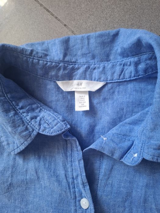 Рубашка льняная h&m разм.S