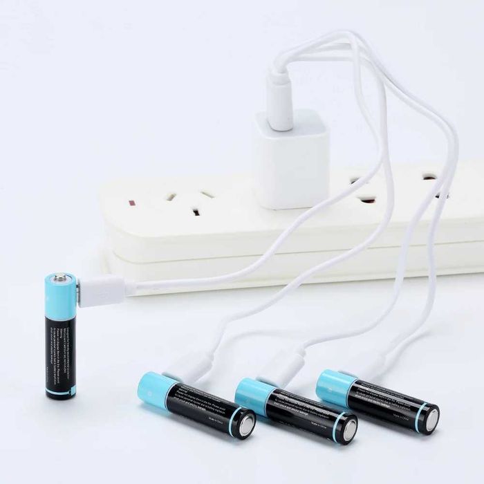 Батарейки AA акумуляторні з Type-C роз'ємом Proove 4100mAh Lithium-ion аккумулятор AAA с зарядкой от usb-c 2 штуки
