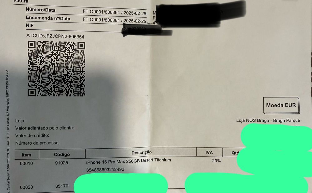 Iphone 16 pro max 256gb