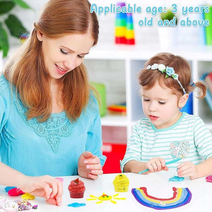 Kit de 9 pacotes de lodo Mini Cloud Slime Kit de brinquedo de