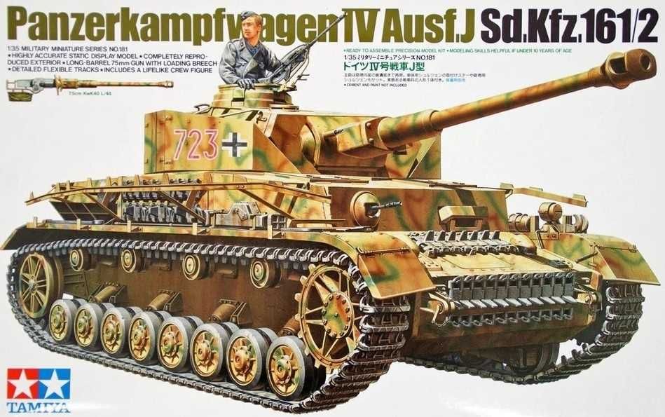 Modelismo, kit Panzer IV Ausf J , Tamiya, escala 1:35