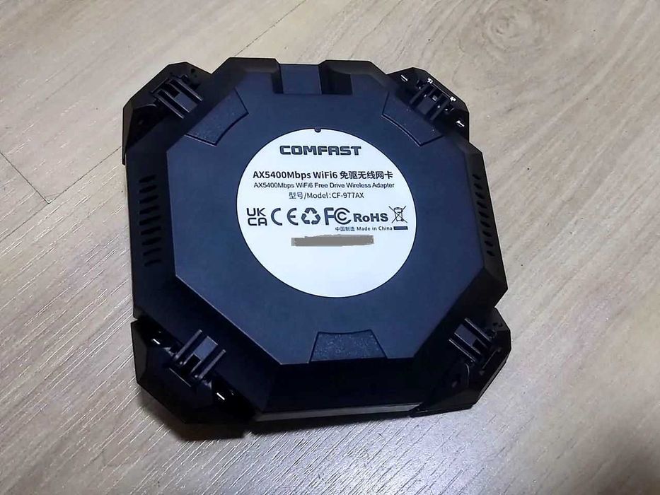 Karta Sieciowa USB-C Wi-Fi 6E AX5400 Tri Band Cztery Anteny 802.11ax