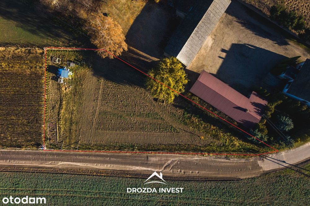 Działka 1480m2 z WZ i mediami w drodze, Czaplinek k. Zgierza i Łodzi