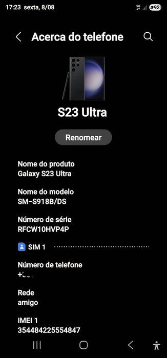Samsung Galaxy S23 ultra 12/512
