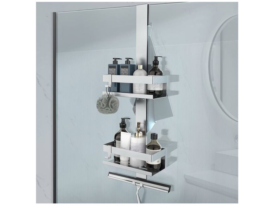 Organizador de Duche Suspenso Prata – Aço Inox 304 – Novo
