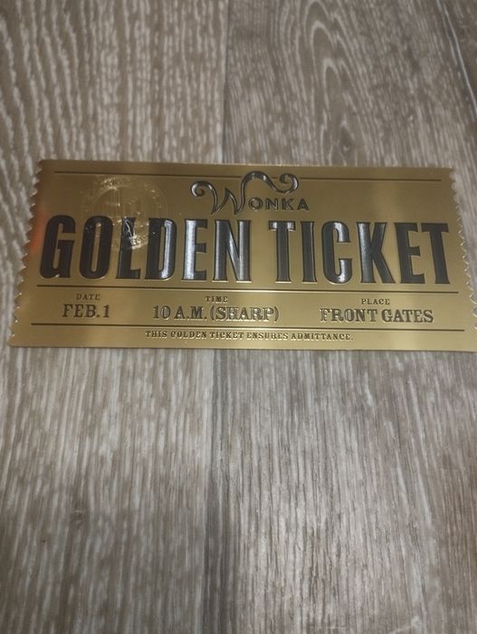 Золотой билет Вонка.