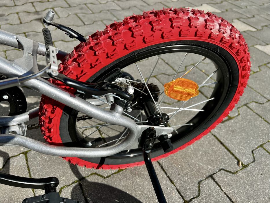 BTWIN bicicleta 16" Wipe 500 + Rodas Laterais