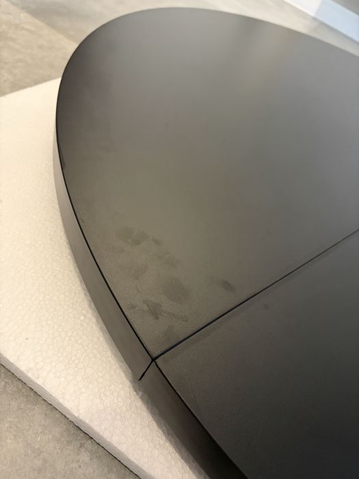 Blat stołu okrągłego 100 cm czarny