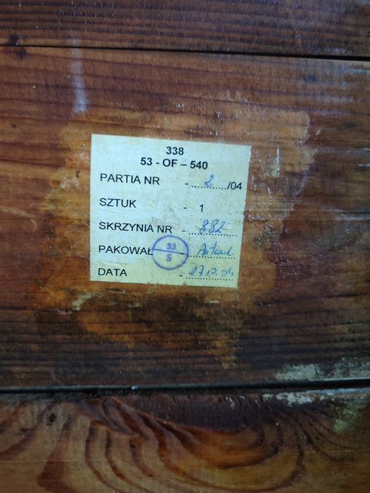 Skrzynia wojskowa amunicyjna