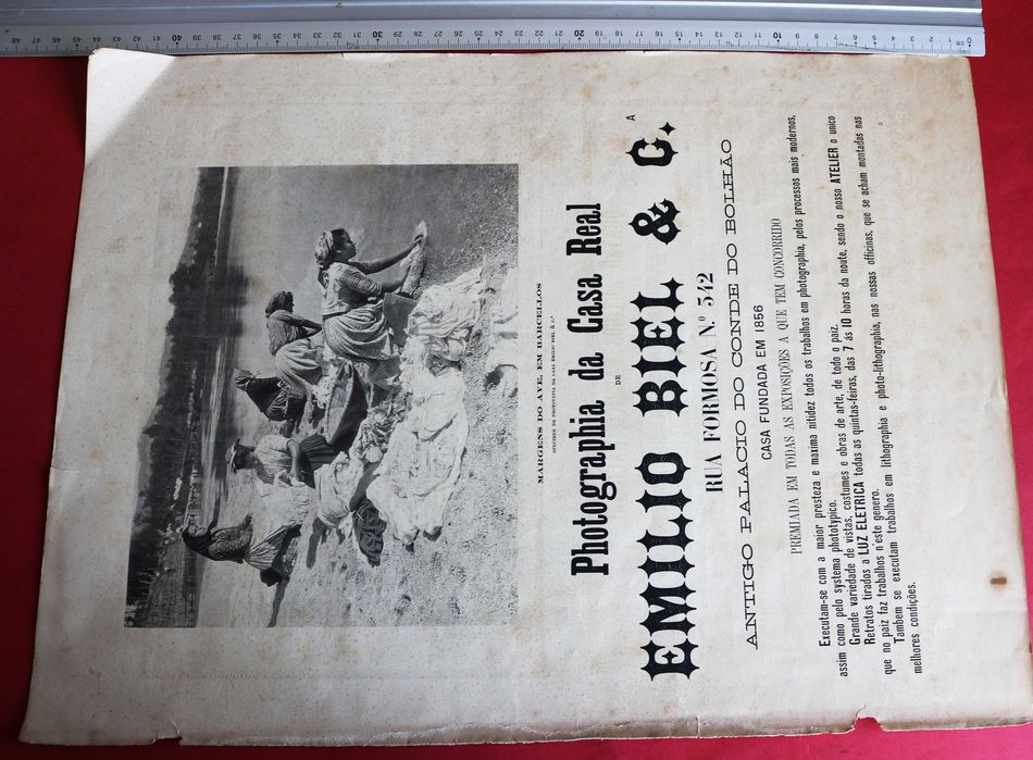 Publicidade a Emilio Biel & Cª  Photographia da Casa Real grande formato