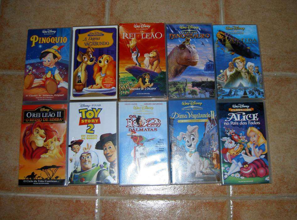 Filmes infantis, em VHS, falados em Português