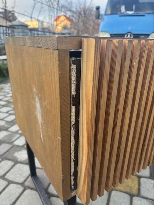 Тумба під телевізор ручної роботи лофт рейки