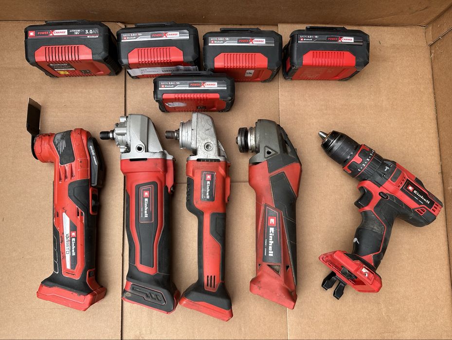 Baterie szlifierka wiertarko-wkretarka multitool Einhell Komplet Zestaw