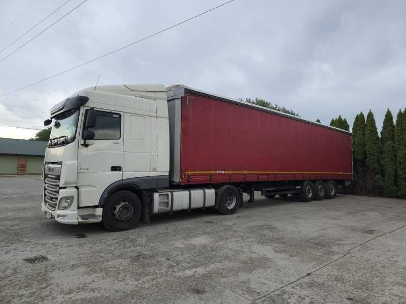 DAF XF 480 FT  SPACE CAB 2018r + naczepa KOEGEL SN24 plandeka standard 2018r