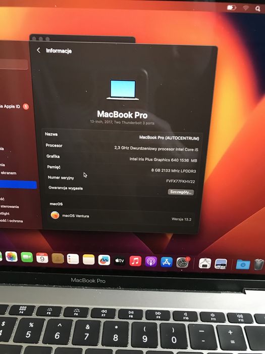 Apple MacBook Pro 2017r i5