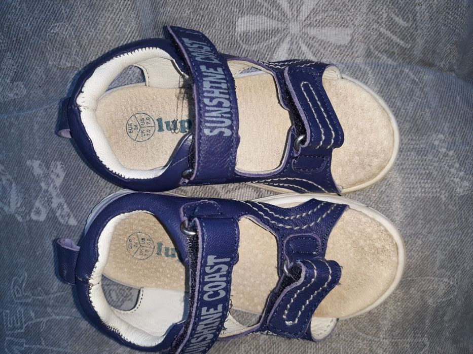 Sandałki Lupilu 24 granatowe skórzana wkładka