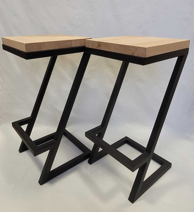 STELAŻ Hoker, krzesło Loft, wysoki taboret stalowy