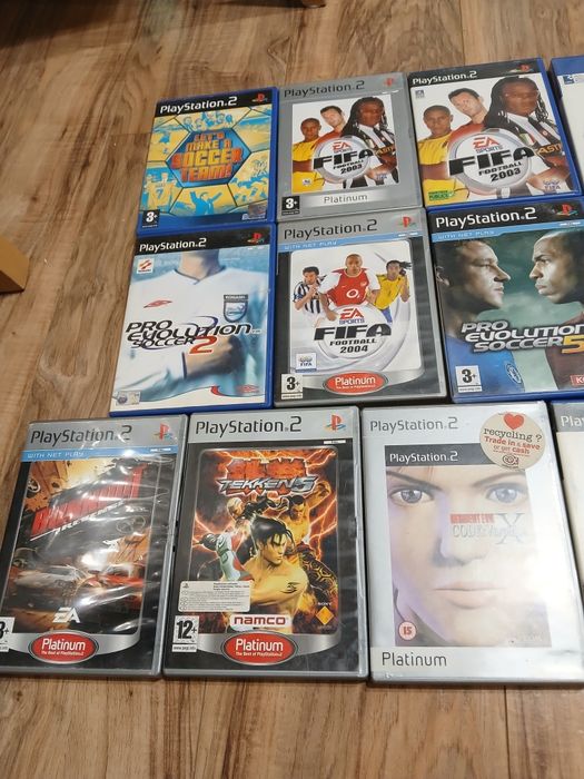 PS2 zestaw gier Resident Evil, Tekken, Fifa