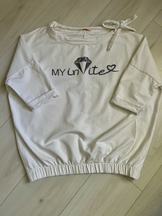 Bluza Nadruk Z Kryształkami MEGI