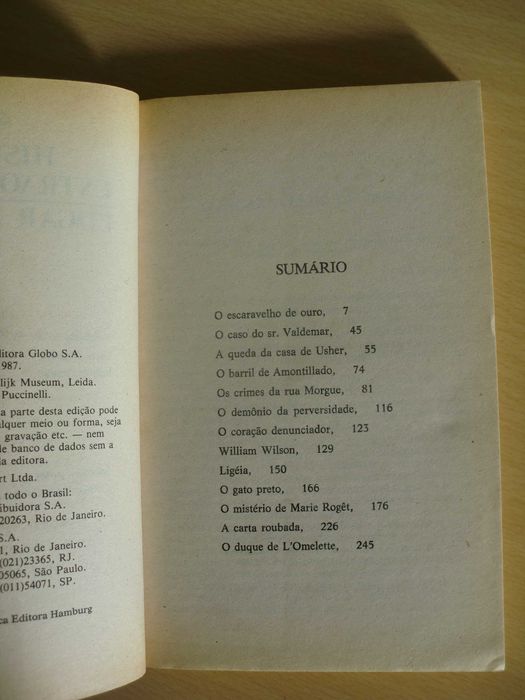 História extraordinárias 
de Poe