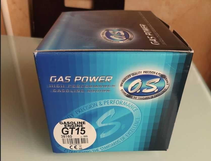 Vendo motor OS GT15 a gasolina novo.