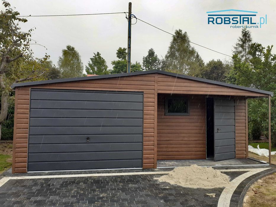Garaż drewnopodobny 7x5m - montaż GRATIS! #81