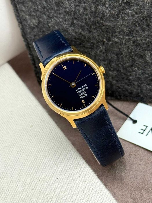 Relógio Mondaine Helvetica No1 Azul – Novo (Swiss Made)