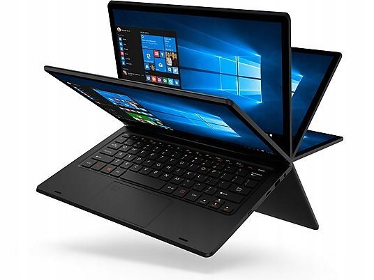 laptop 2w1 techbite arc 11.6 hd intel celeron n4020 4/128gb black win 10