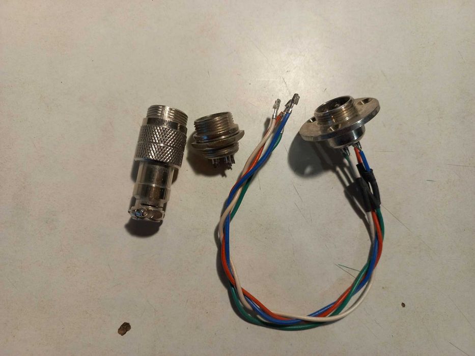 Разъём mic 345, "штекер", под кабель, 5pin, диам.-16мм