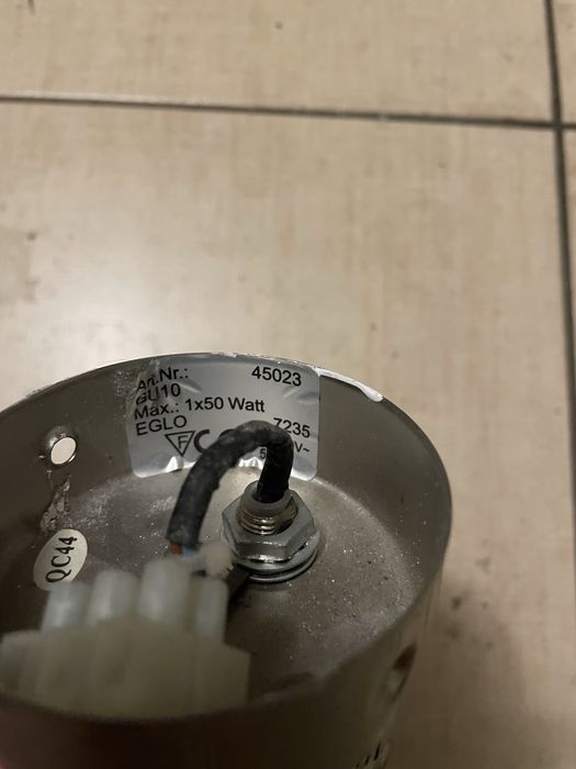 Candeeiro usado lâmpadas GU10 - Excelente estado!
