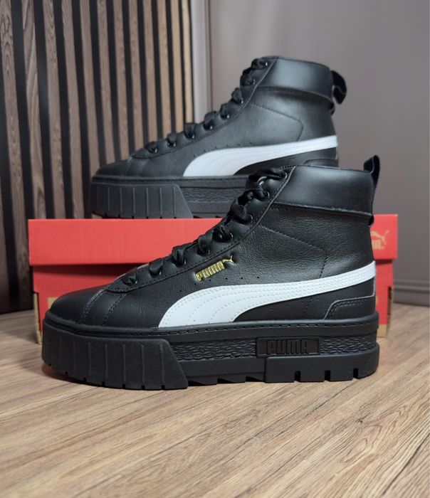 Високі кросівки жіночі Puma Mayze Mid Black, 38р