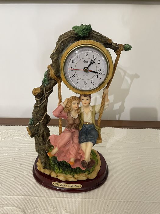 Peça decorativa Crosa Collection relógio vintage