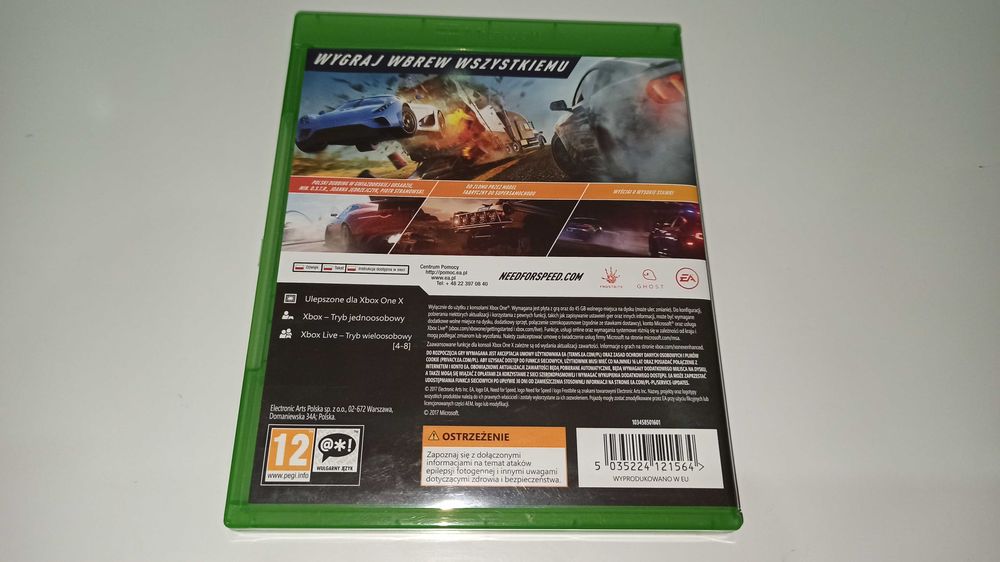 xbox one NEED FOR SPEED PAYBACK PL mówią po polsku dubbing
