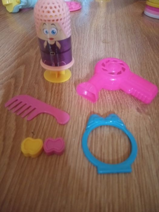 Zestaw koniki, fryzjer, zoo do ciastoliny