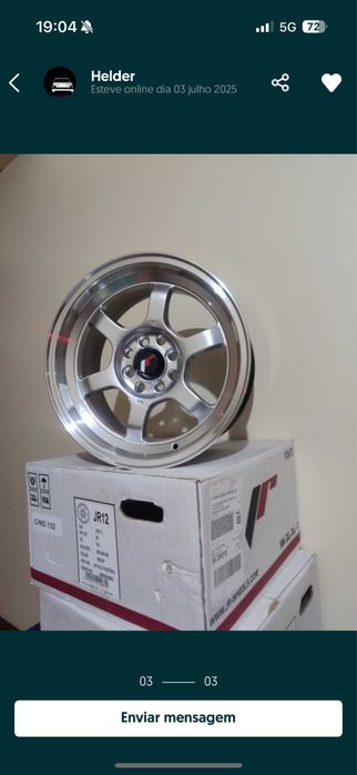 Jantes jr12 4x100/ 4x108 r15x7.5j