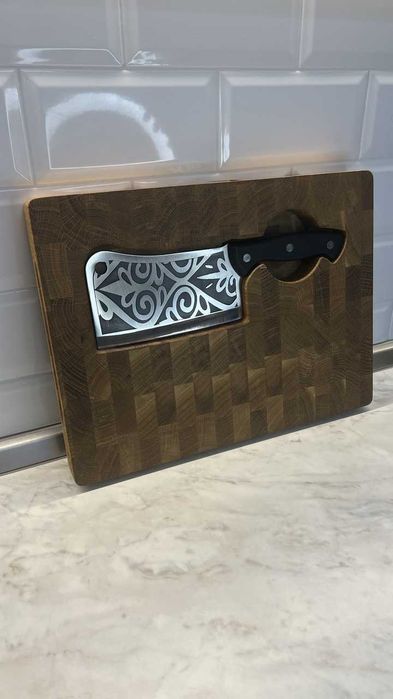 Торцева обробна дошка дуб з тяпкою Версаль DS33/2 Торцевая доска