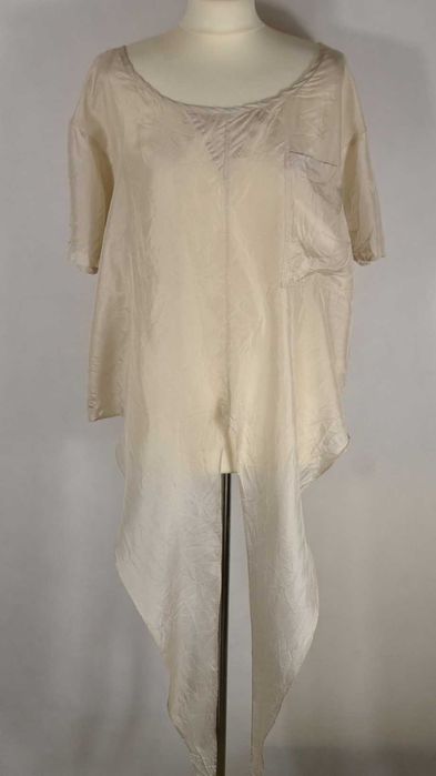 TUSNELDA Bloch Jedwabna Wiązana Bluzka Damska 36 Oryginalna Super Stan