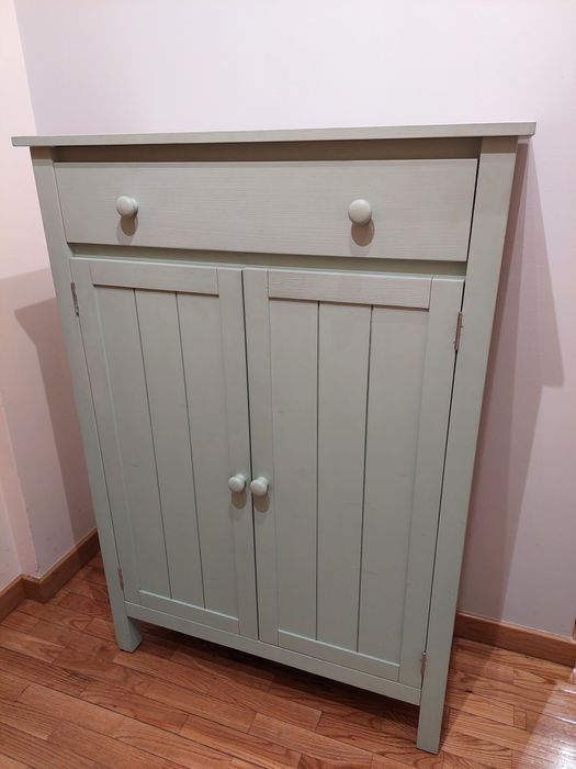 Movel madeira verde água com 1,35 mt