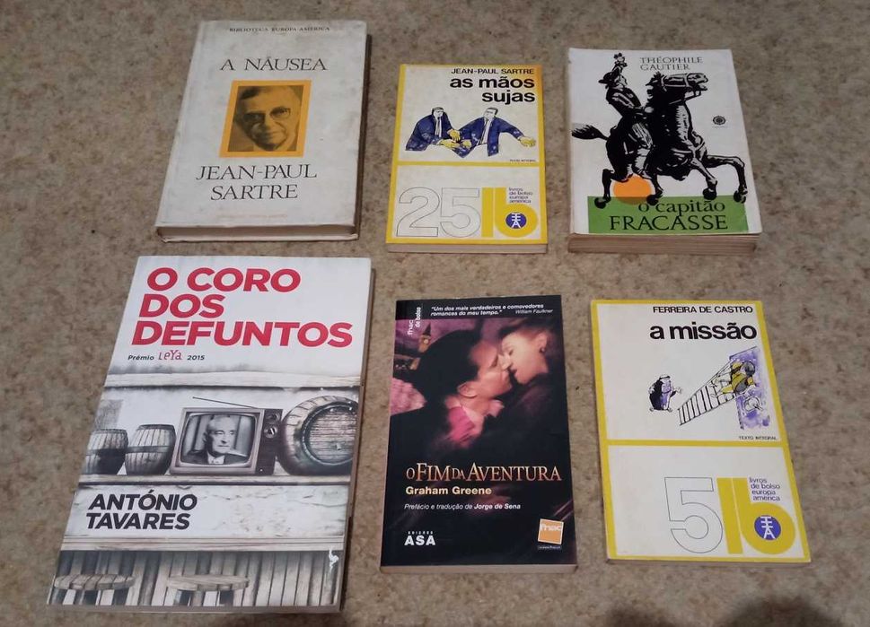 Lote de 30 livros Stendhal, Faulkner, Garcia Márquez, Sartre, etc