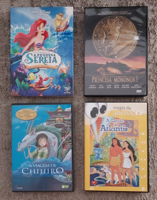 04 dvds animação