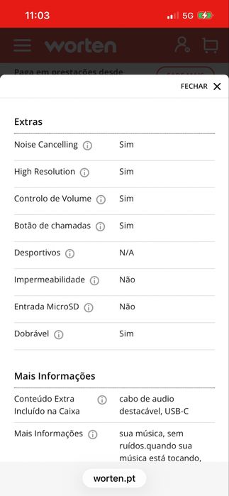 Vendo auscultares com 2 meses de uso