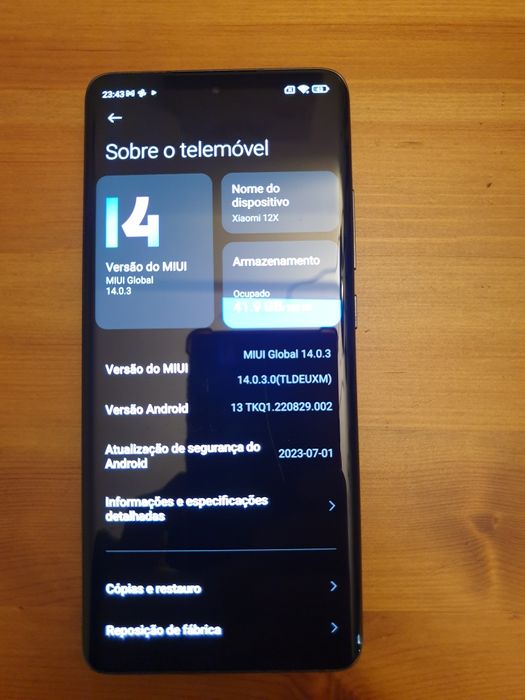 Telemóvel Xiaomi 12X c/garantia