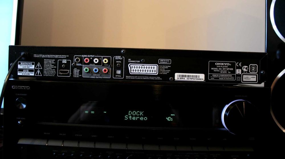 Odtwarzacz CD DVD Onkyo Dv SP 406 USB compact disk mp3