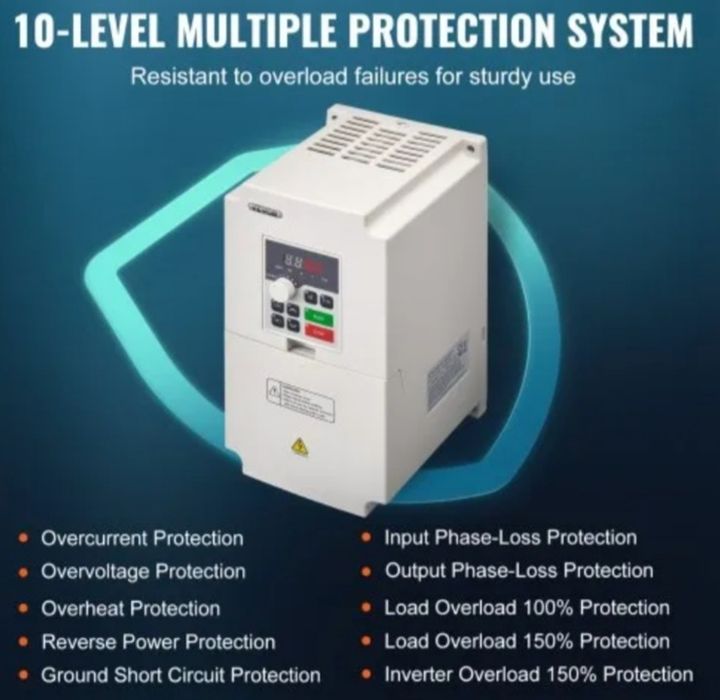 Inversor de Frequência VEVOR 4kW 8.5A